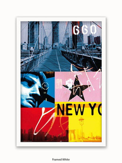 New York Patchwork Collage Poster