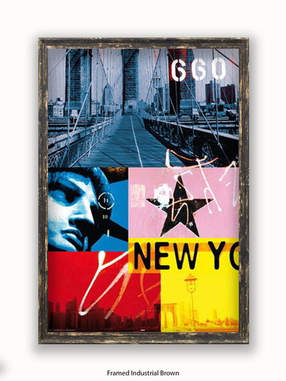 New York Patchwork Collage Poster