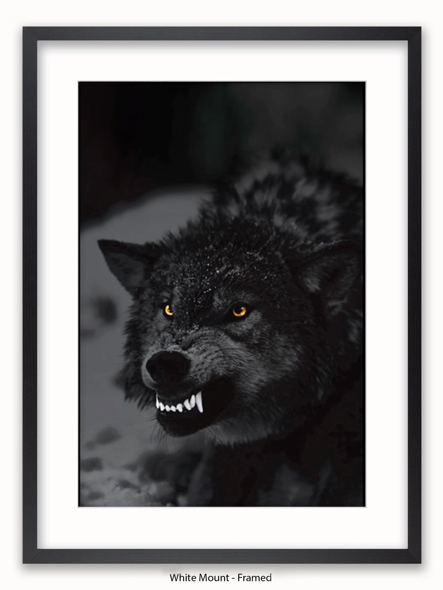 Prowling Wolf Poster