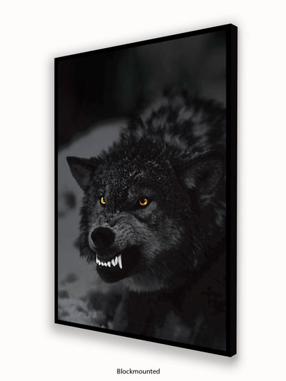 Prowling Wolf Poster