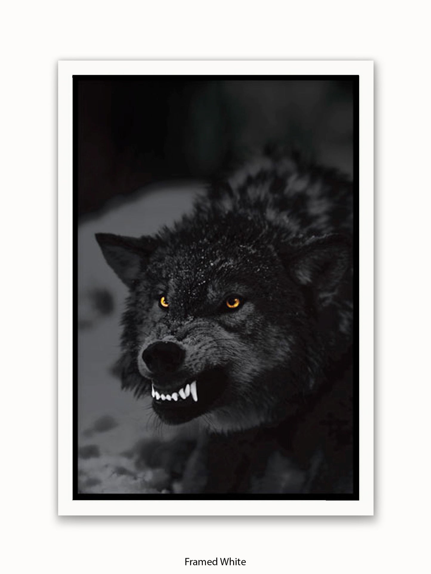 Prowling Wolf Poster