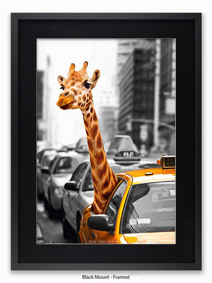 New York Giraffe Safari Poster