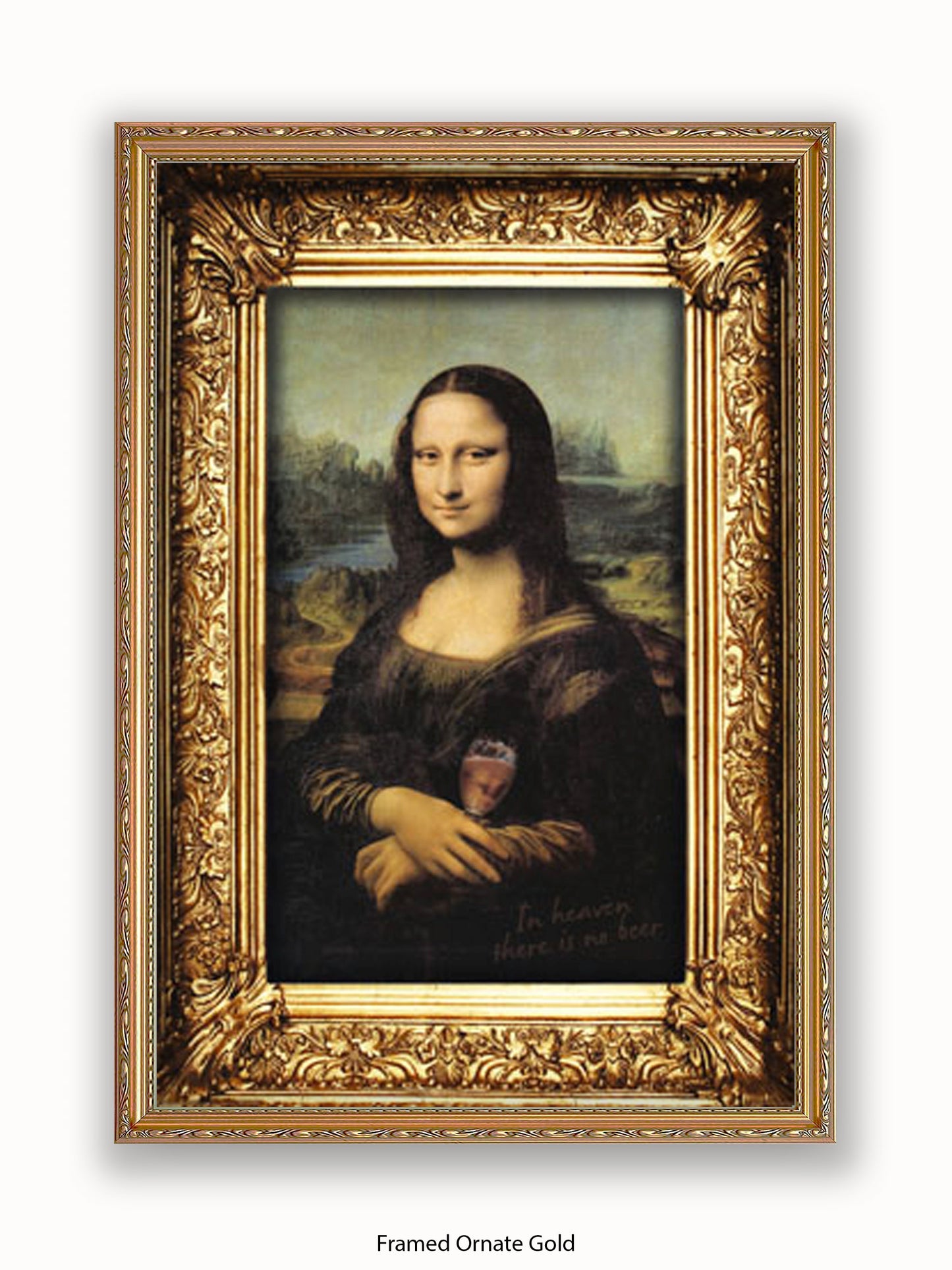 Mona Lisa Wine Poster