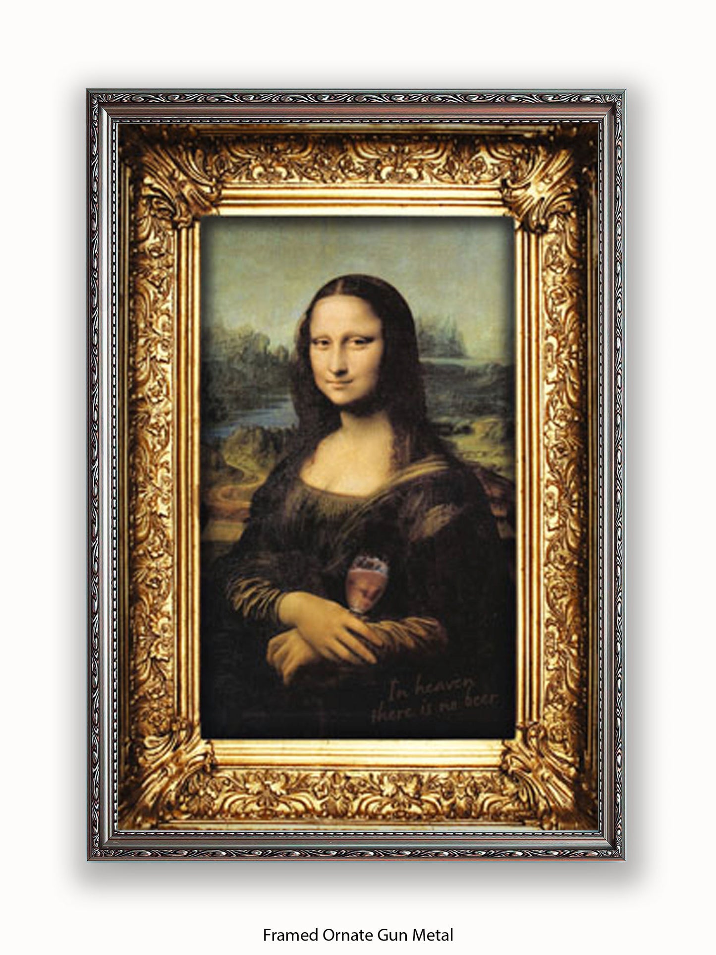 Mona Lisa Wine Poster