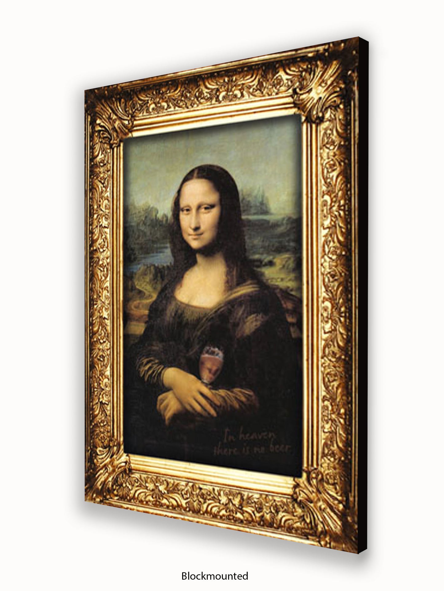 Mona Lisa Wine Poster