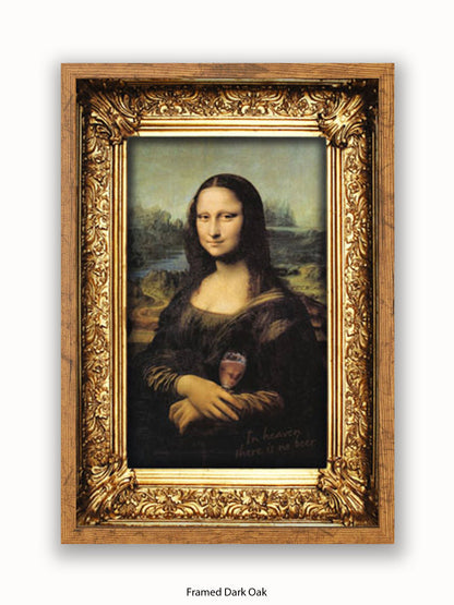 Mona Lisa Wine Poster