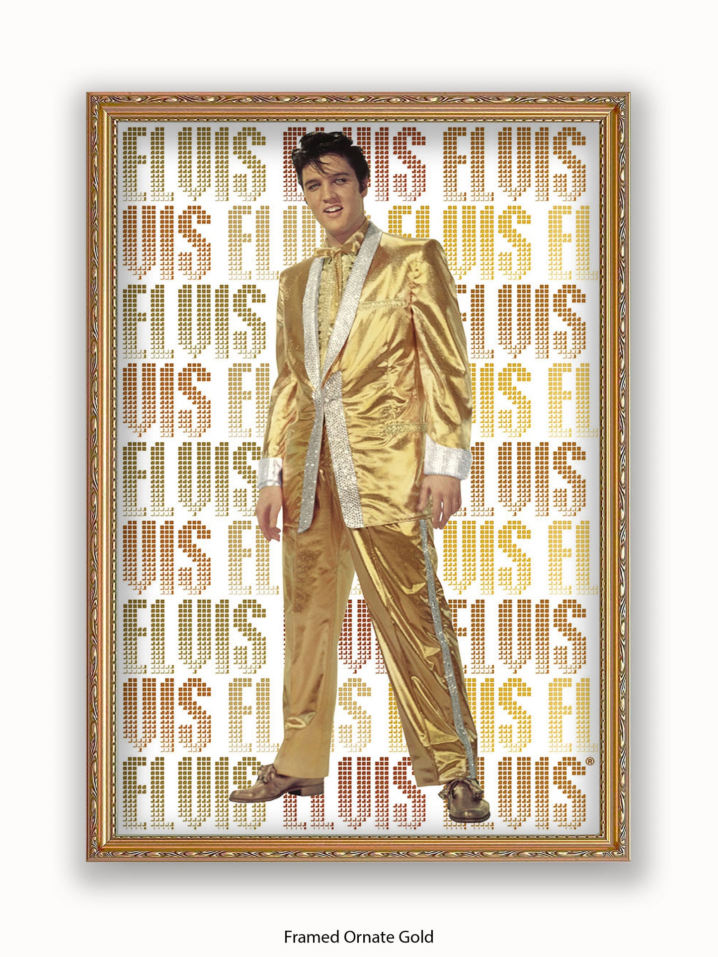 Elvis Presley Gold Suit Poster