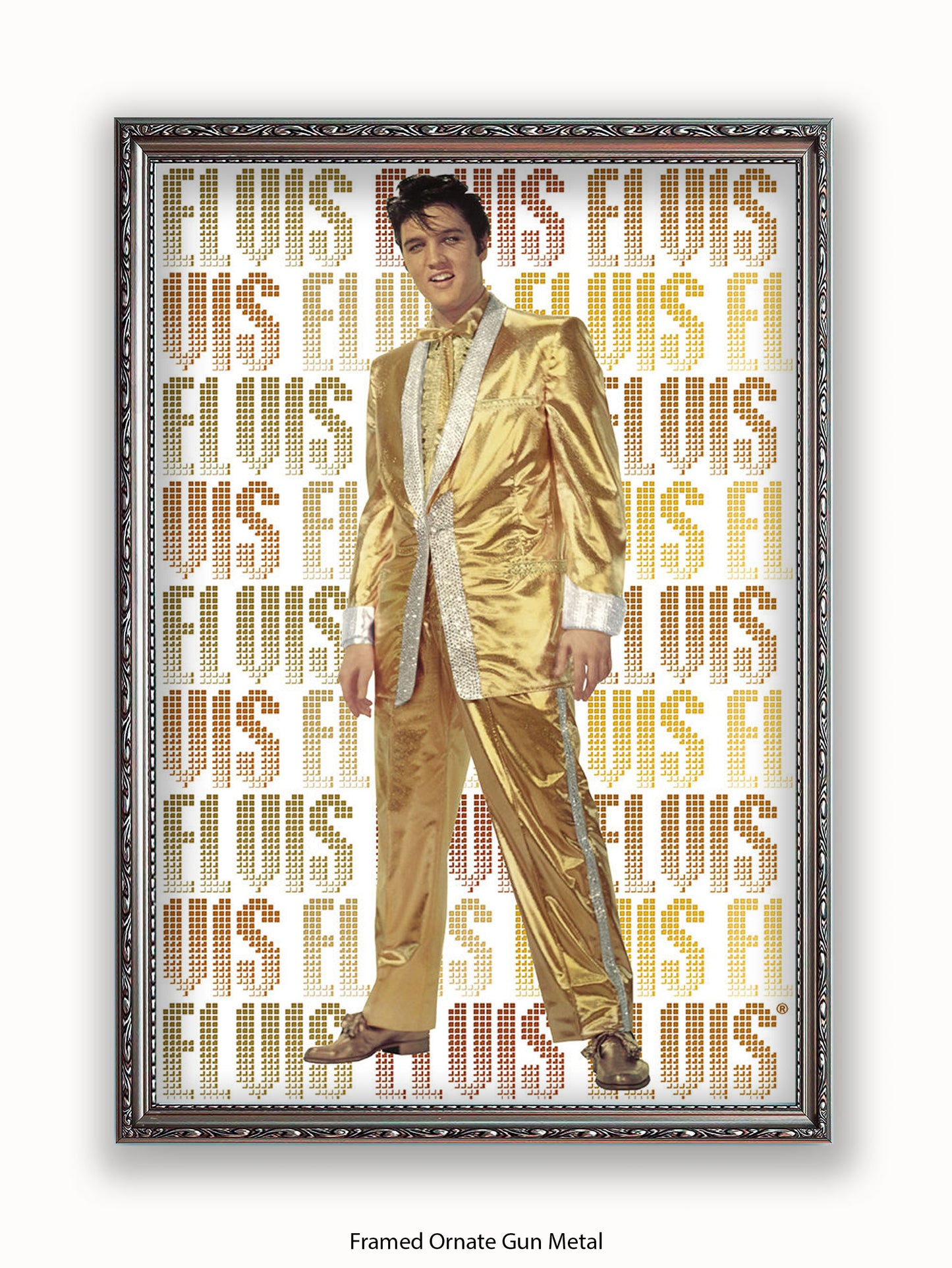 Elvis Presley Gold Suit Poster