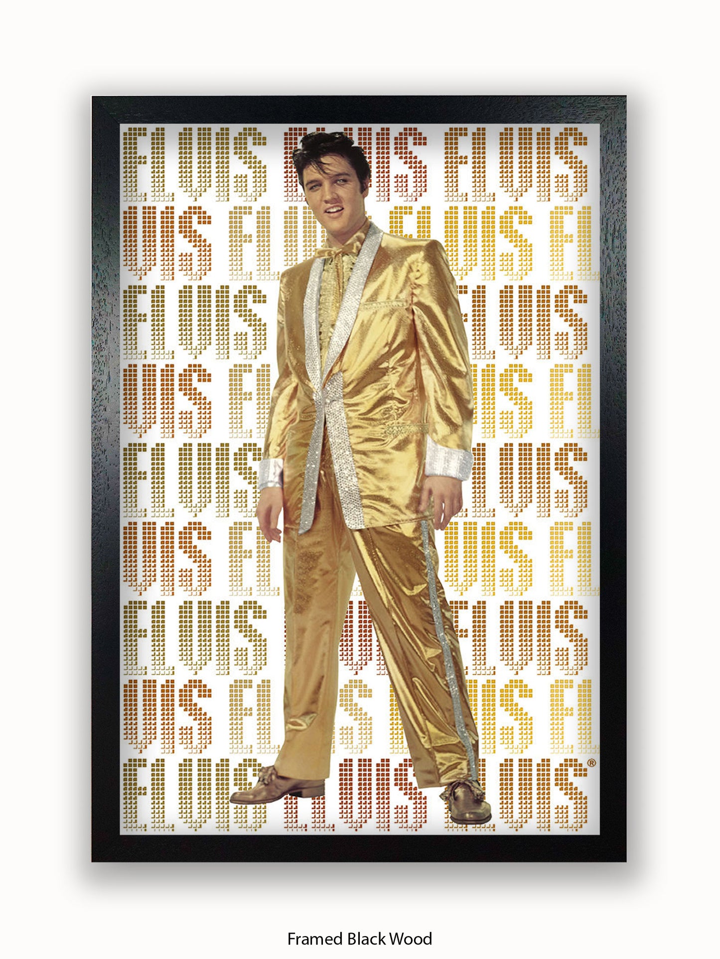 Elvis Presley Gold Suit Poster