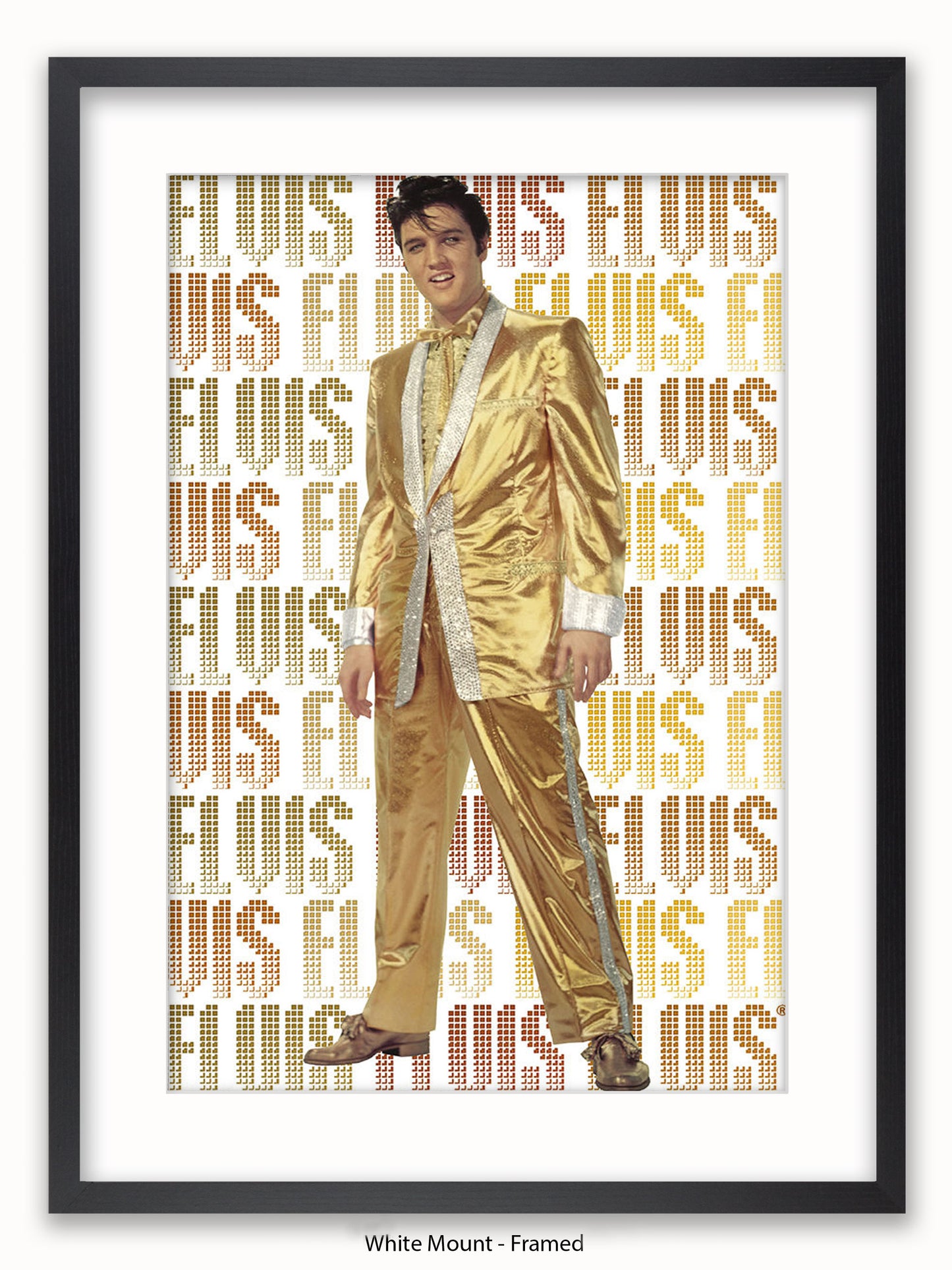 Elvis Presley Gold Suit Poster