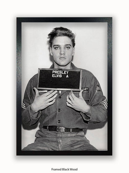 Elvis Enlistment Photo Poster