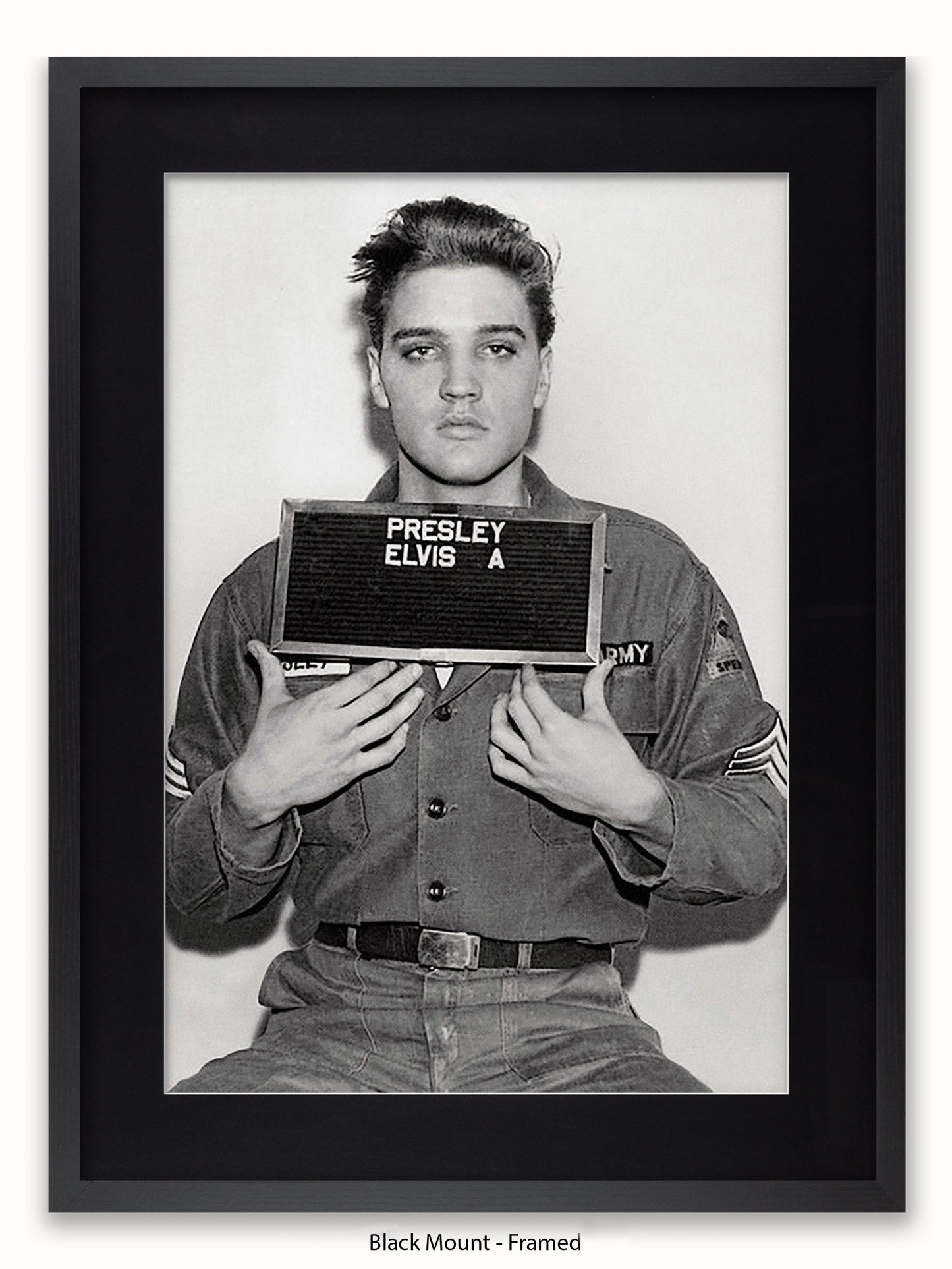 Elvis Enlistment Photo Poster