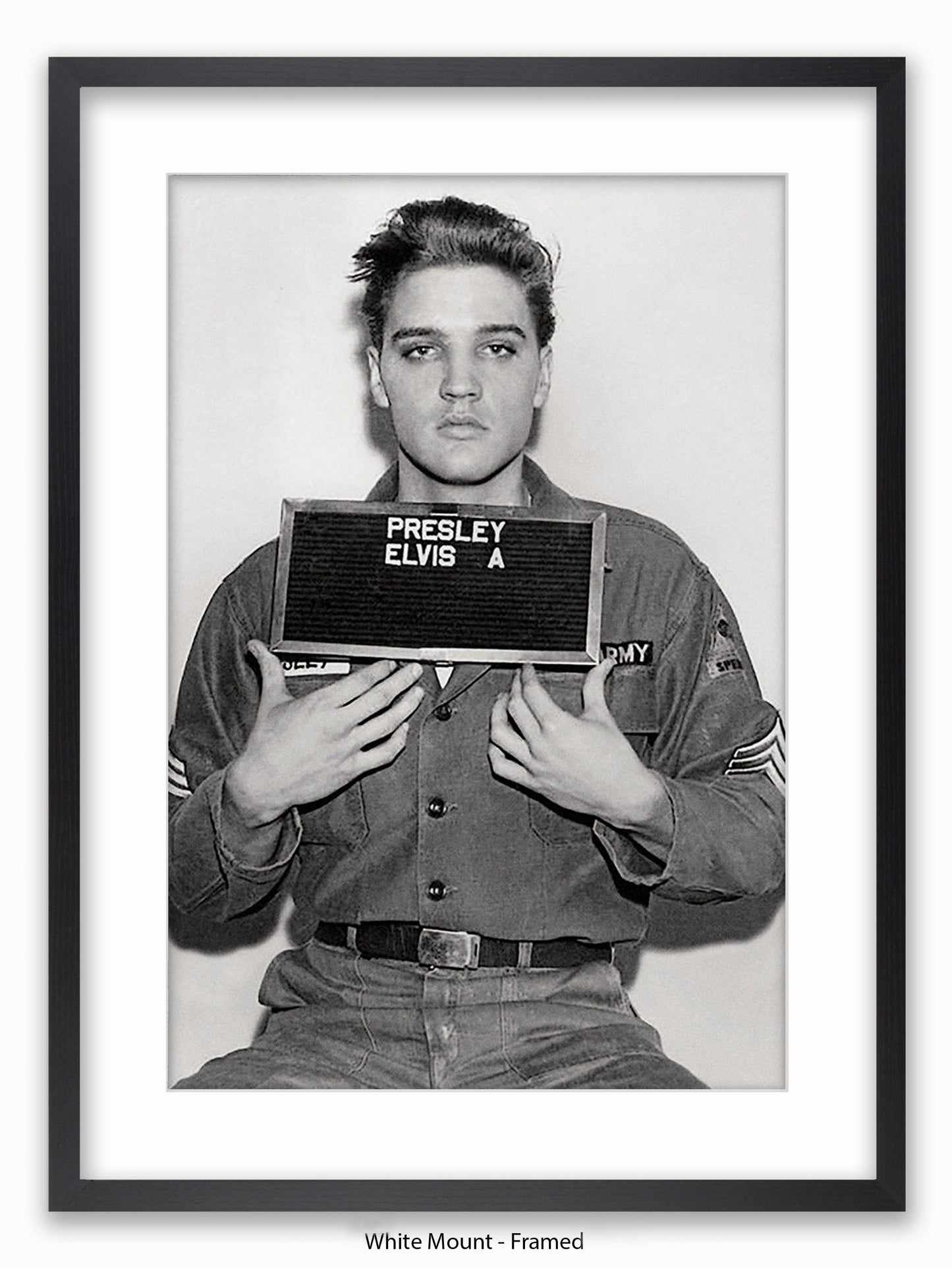 Elvis Enlistment Photo Poster