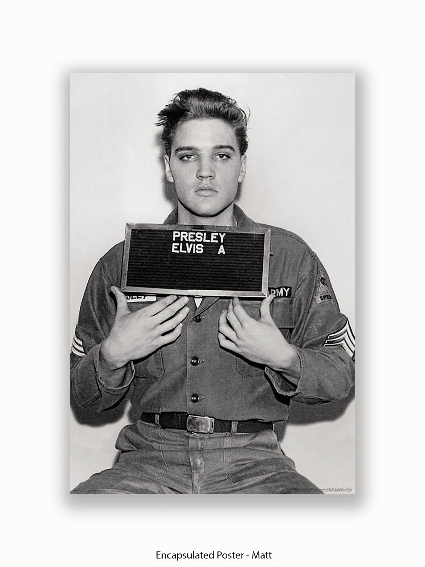 Elvis Enlistment Photo Poster