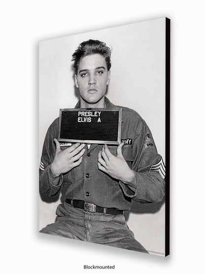 Elvis Enlistment Photo Poster