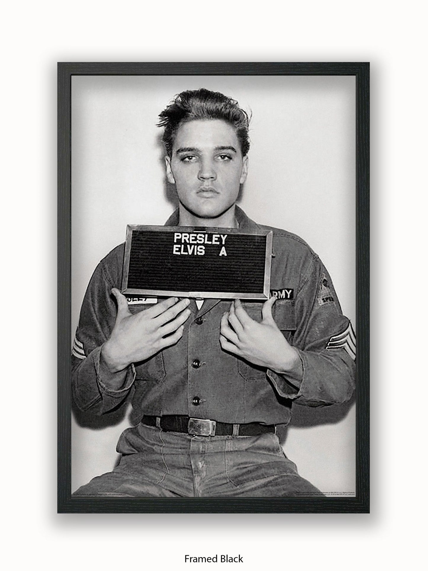 Elvis Enlistment Photo Poster