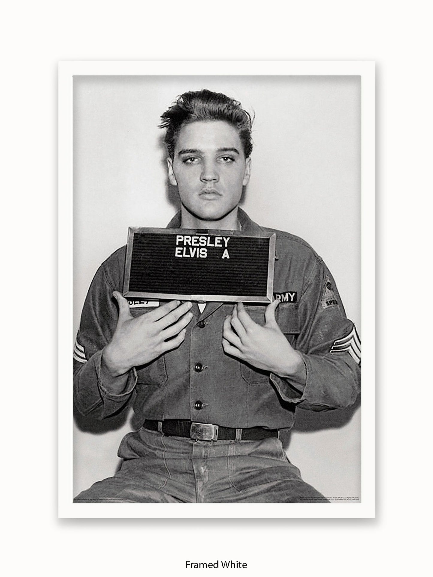 Elvis Enlistment Photo Poster