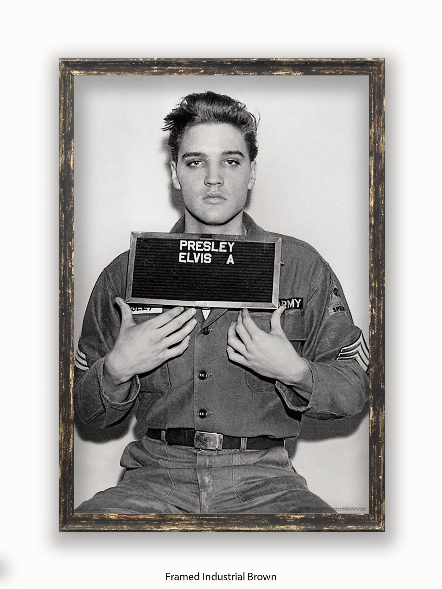 Elvis Enlistment Photo Poster