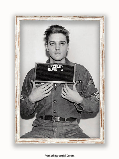 Elvis Enlistment Photo Poster