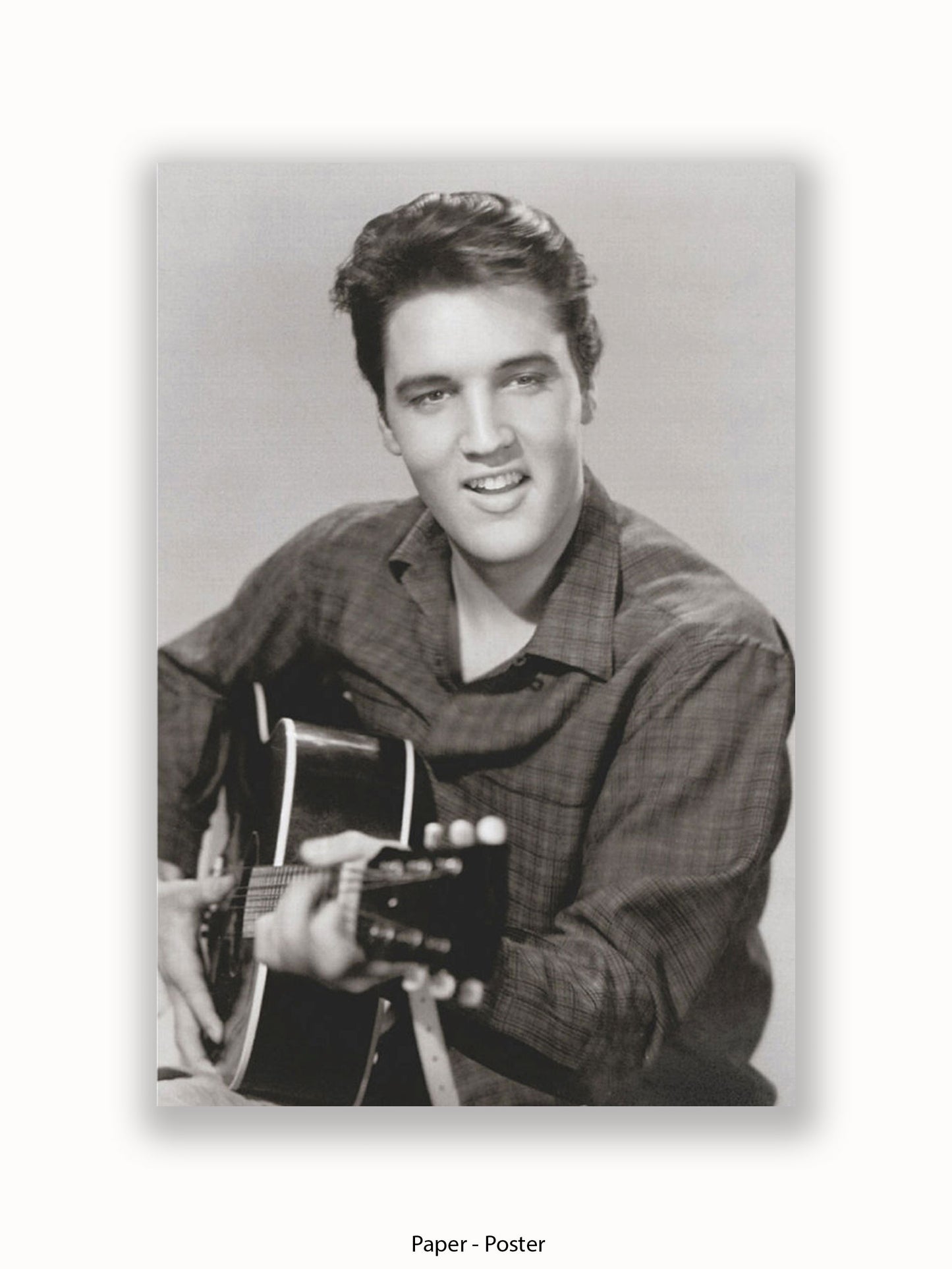 Elvis Presley Love Me Tender Guitar Poster