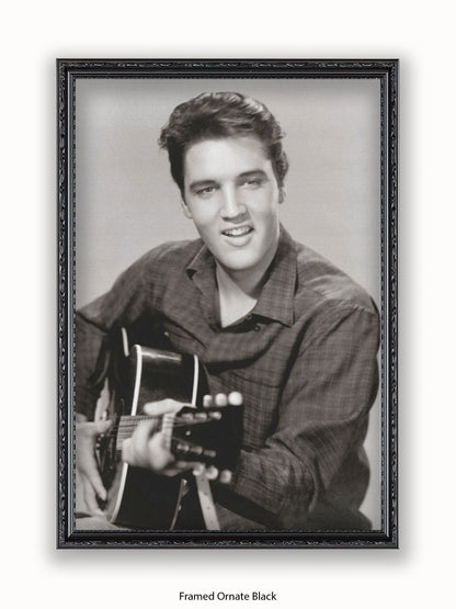 Elvis Presley Love Me Tender Guitar Poster