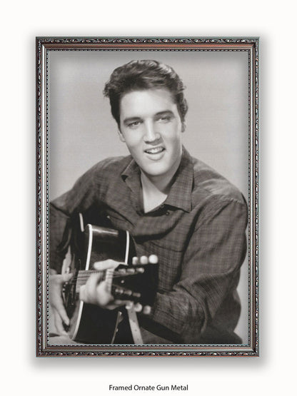 Elvis Presley Love Me Tender Guitar Poster