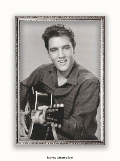 Elvis Presley Love Me Tender Guitar Poster