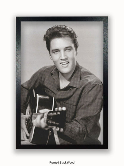 Elvis Presley Love Me Tender Guitar Poster