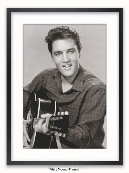 Elvis Presley Love Me Tender Guitar Poster