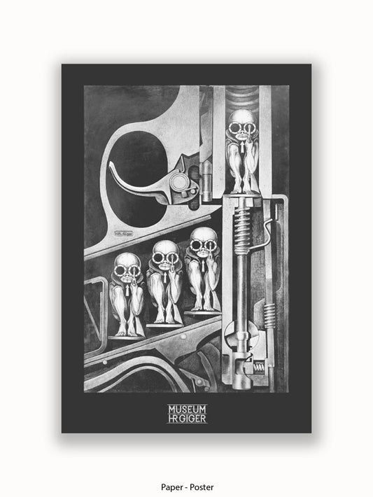 HR Giger Birthmachine Poster