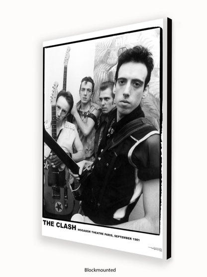 Clash - Mogador Theatre  - Paris September 1981- Poster