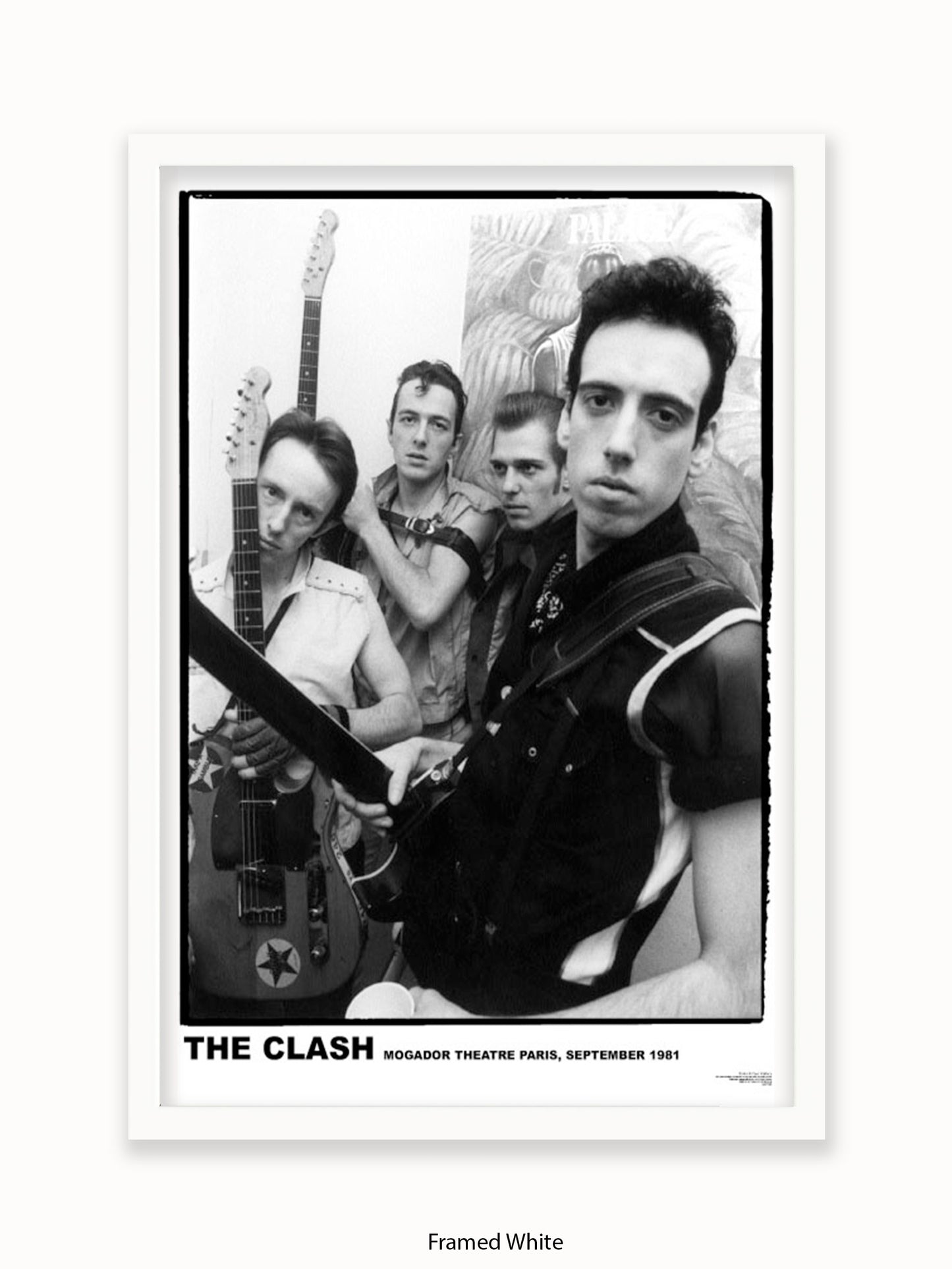 Clash - Mogador Theatre  - Paris September 1981- Poster