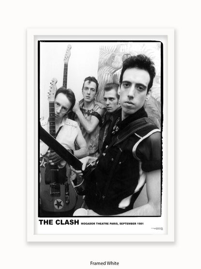 Clash - Mogador Theatre  - Paris September 1981- Poster