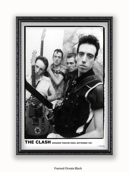 Clash - Mogador Theatre  - Paris September 1981- Poster