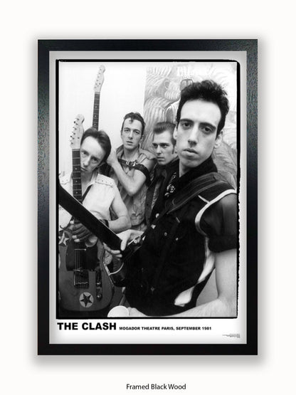 Clash - Mogador Theatre  - Paris September 1981- Poster