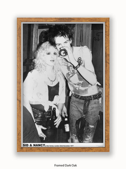 Sex Pistols - Sid & Nancy - Vortex London 22nd November 1977 Poster