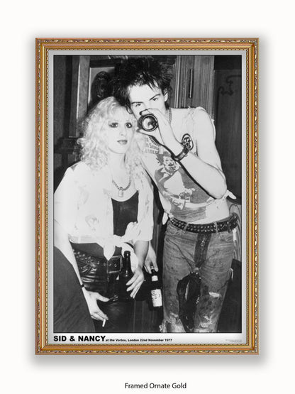 Sex Pistols - Sid & Nancy - Vortex London 22nd November 1977 Poster