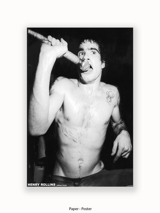 Henry Rollins - Mic  - 1983 - Poster