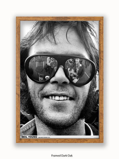 Neil Young - Oakland - Shades - Poster