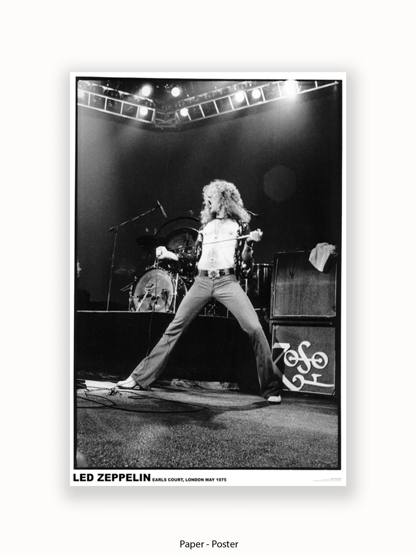 Led Zeppelin - Robert Plant - Earls Court 1975 - Poster