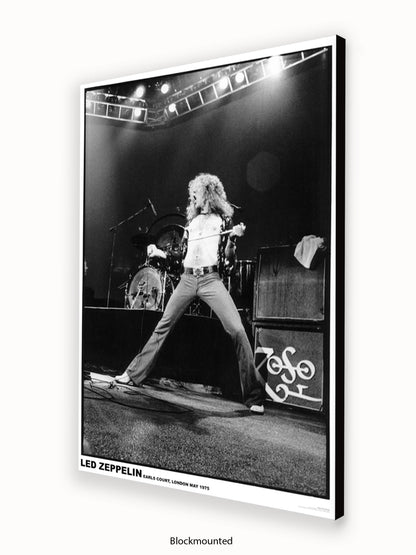 Led Zeppelin - Robert Plant - Earls Court 1975 - Poster