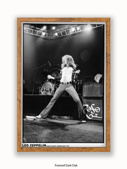 Led Zeppelin - Robert Plant - Earls Court 1975 - Poster