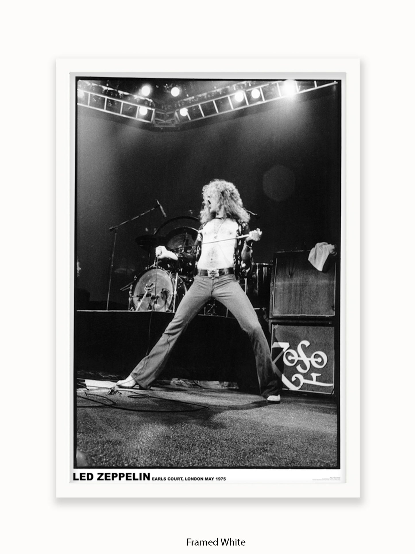 Led Zeppelin - Robert Plant - Earls Court 1975 - Poster