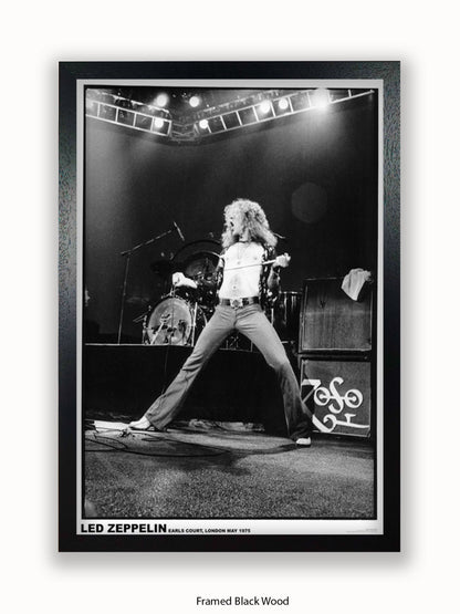 Led Zeppelin - Robert Plant - Earls Court 1975 - Poster