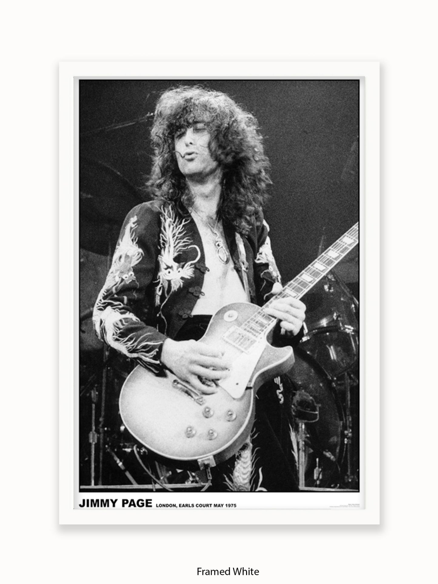 Led Zeppelin - Jimmy Page - Earls Court 1975 - Poster