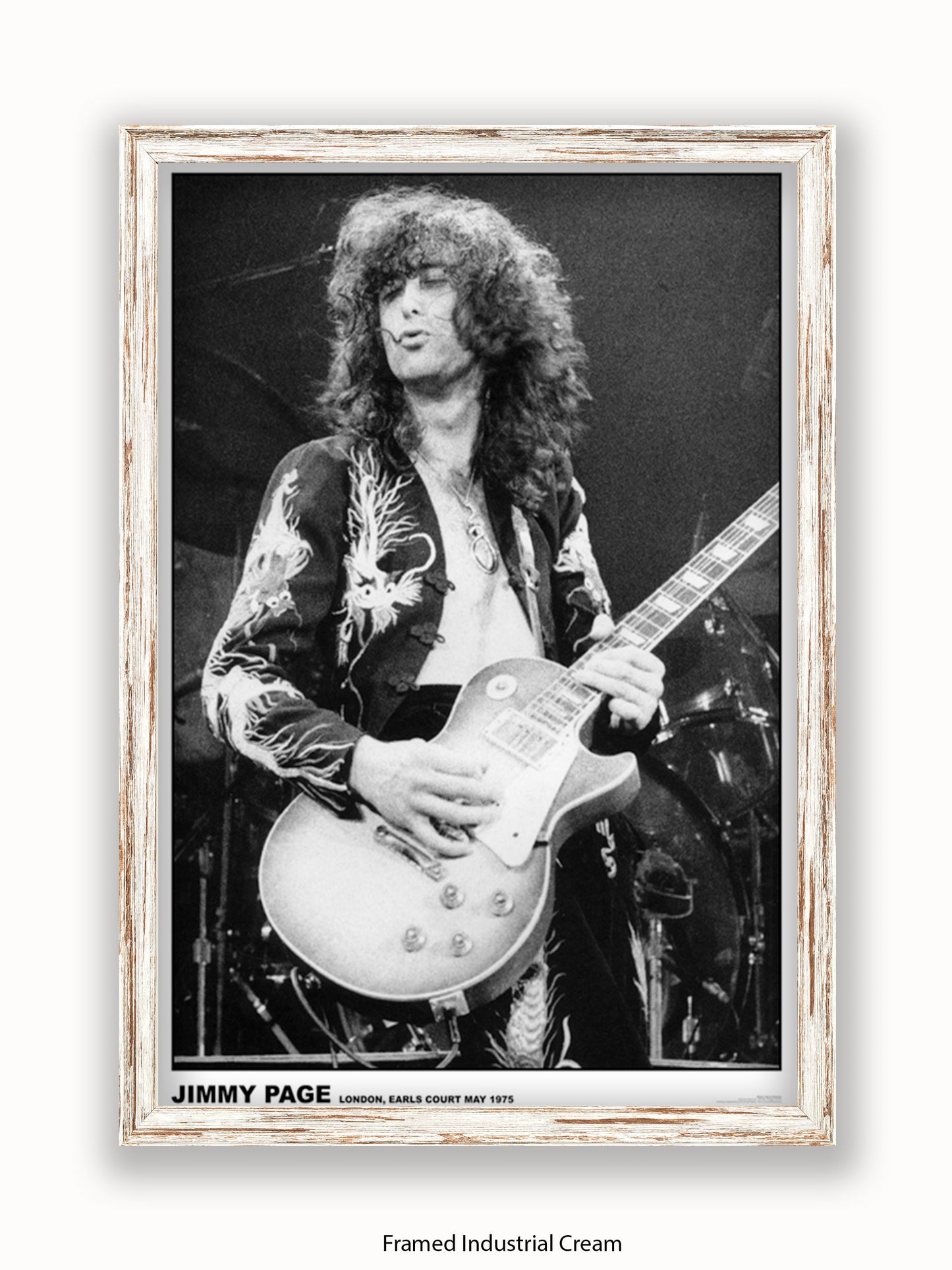 Led Zeppelin - Jimmy Page - Earls Court 1975 - Poster