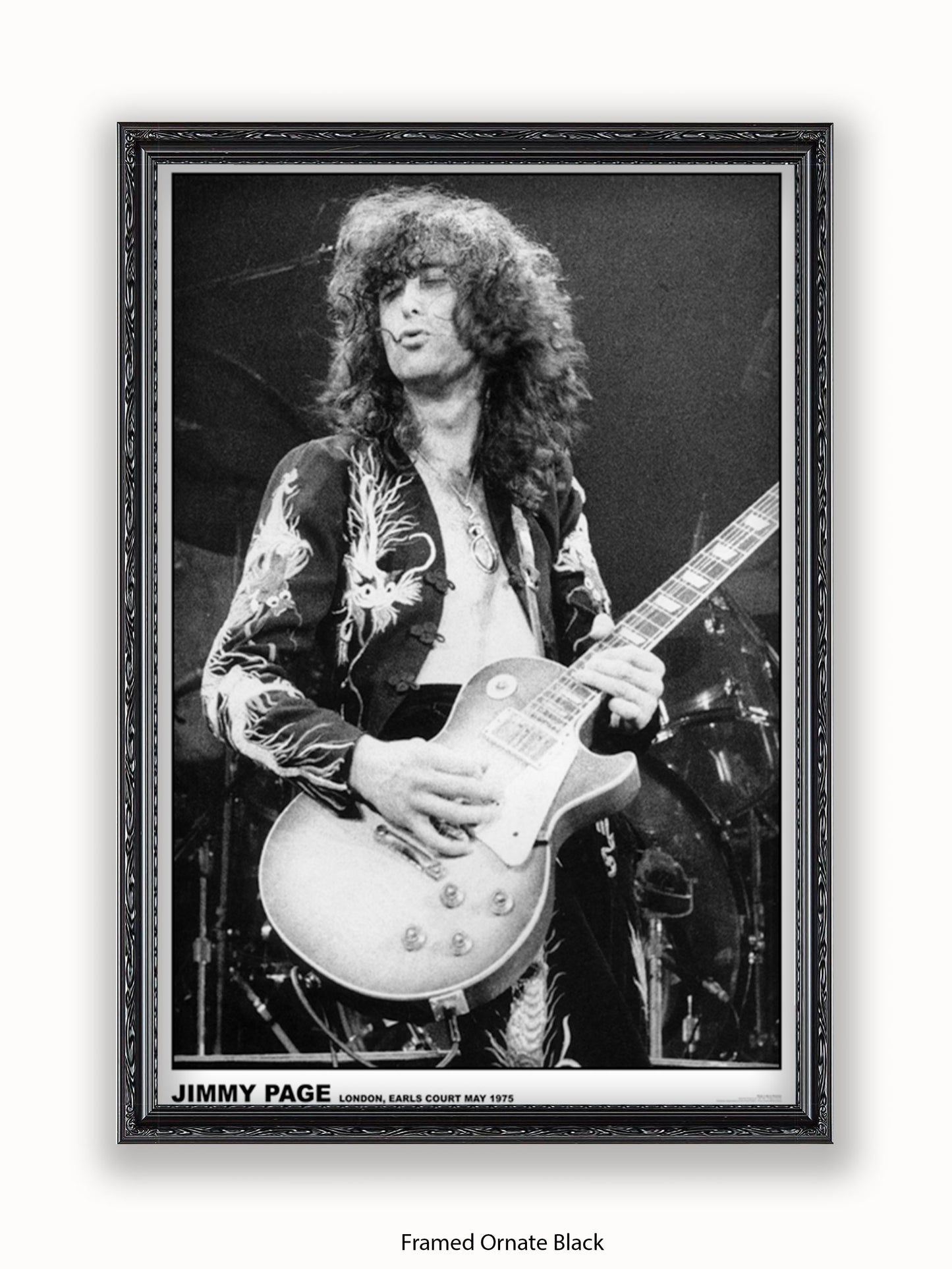 Led Zeppelin - Jimmy Page - Earls Court 1975 - Poster