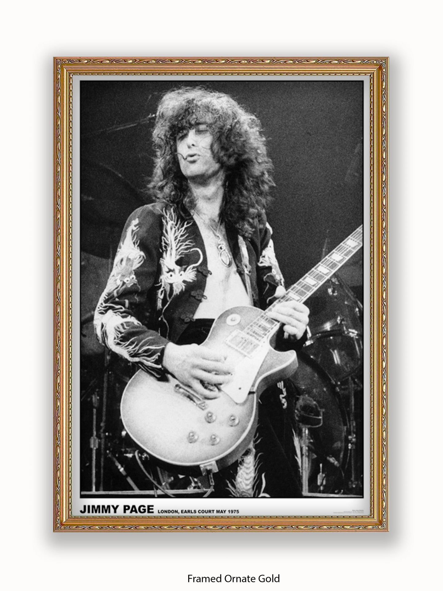 Led Zeppelin - Jimmy Page - Earls Court 1975 - Poster