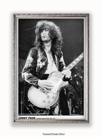 Led Zeppelin - Jimmy Page - Earls Court 1975 - Poster