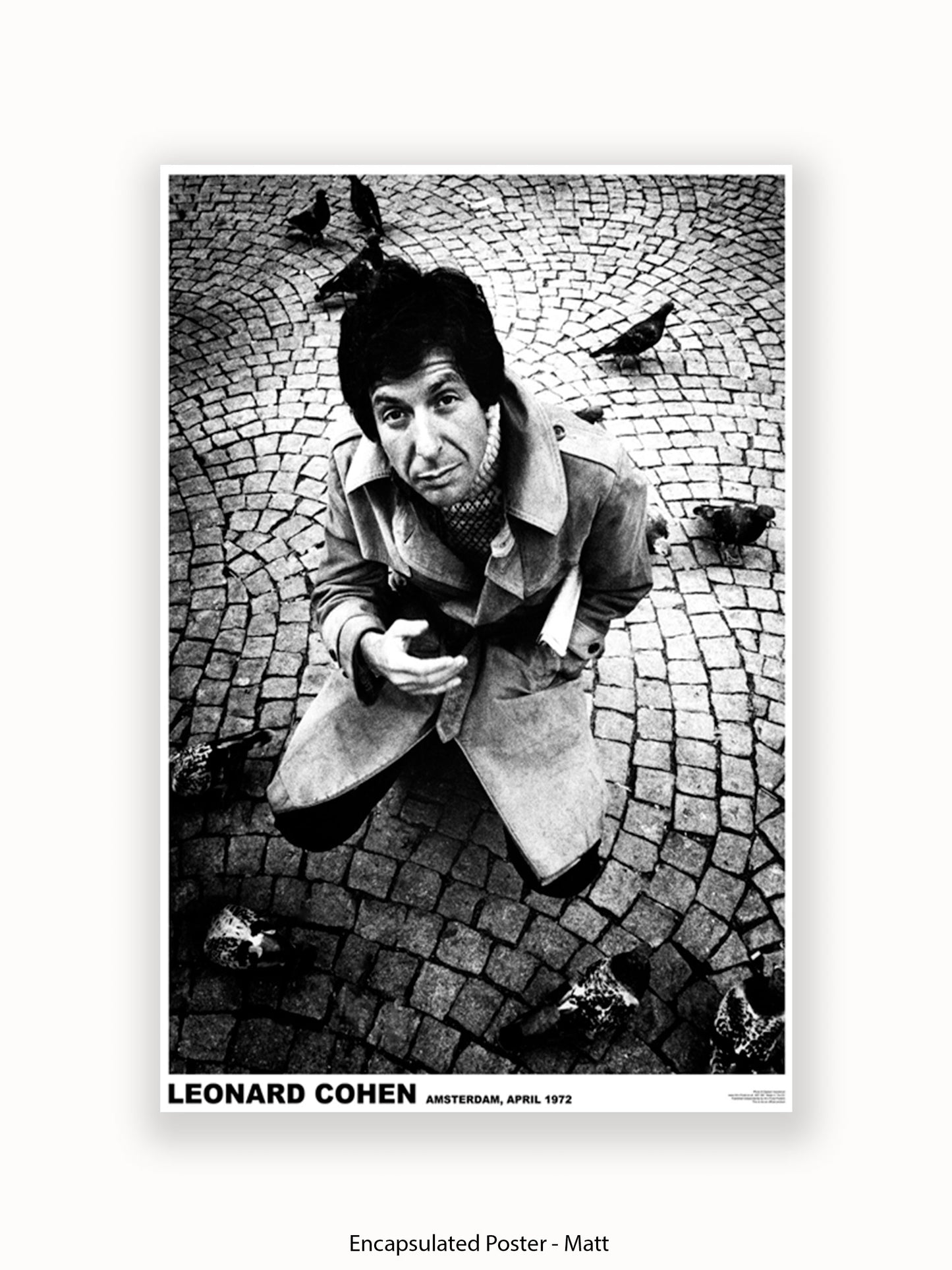 Leonard Cohen - Amsterdam 1972 - Poster